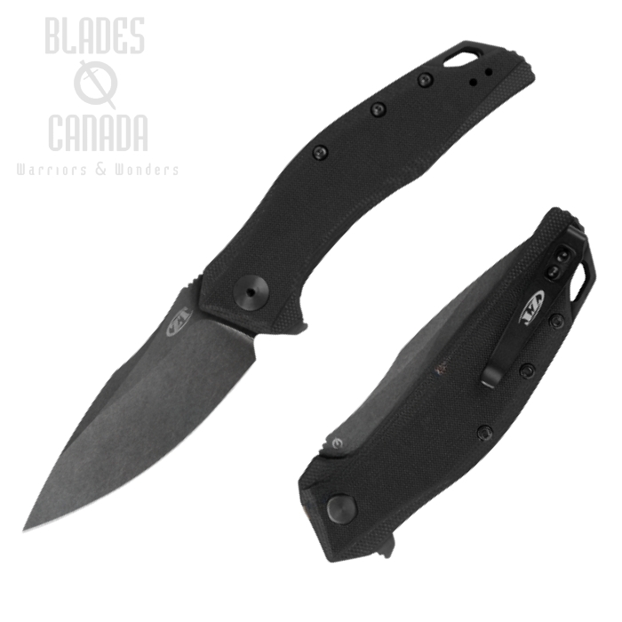 Zero Tolerance 357BW Flipper Folding Knife, Assisted Opening, CPM 20CV, G10 Black, ZT0357BW